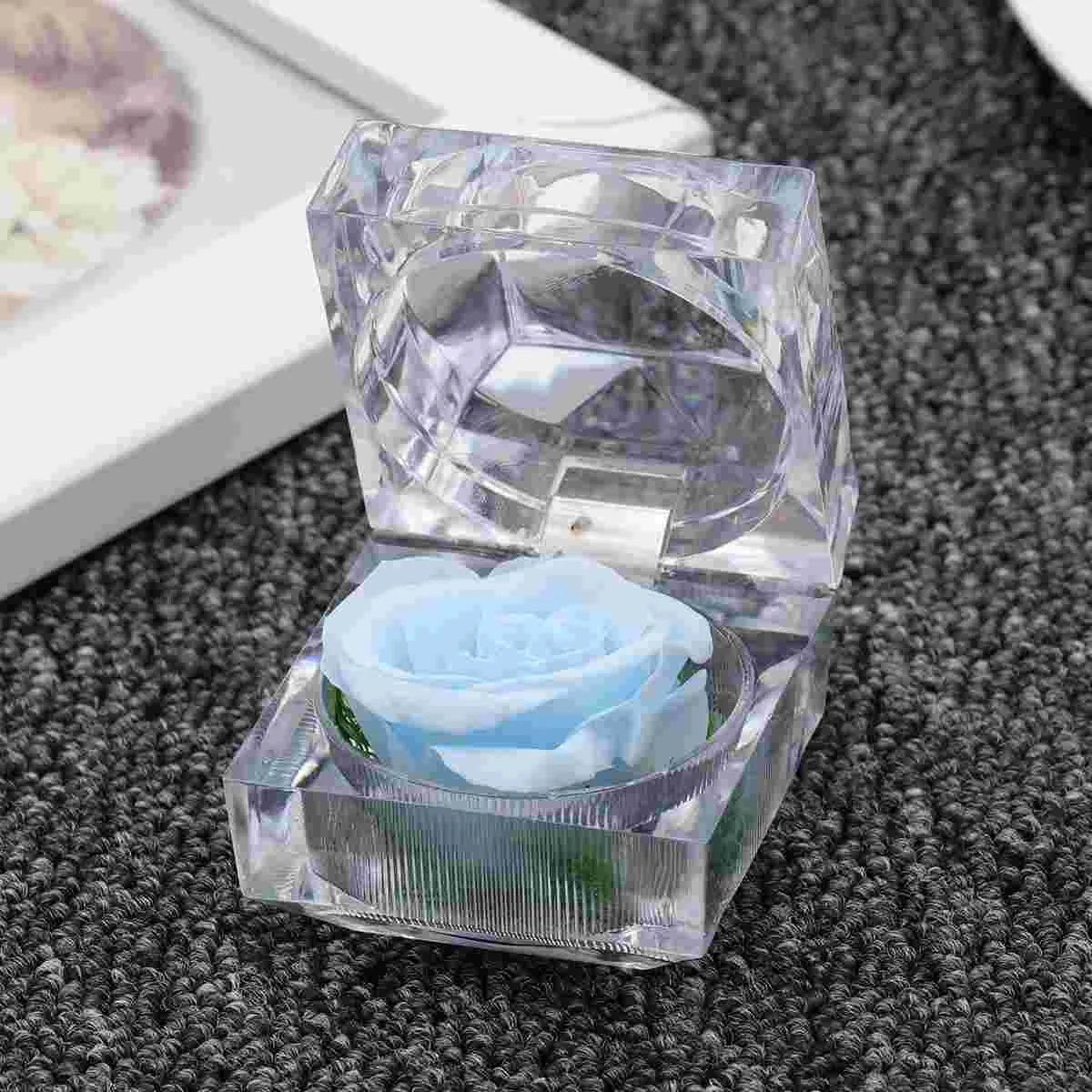 

Green Flower Rose Gift Gifts Floral Fresh Flowers Preserved in Glass Dome for Valentine' Day Decorate