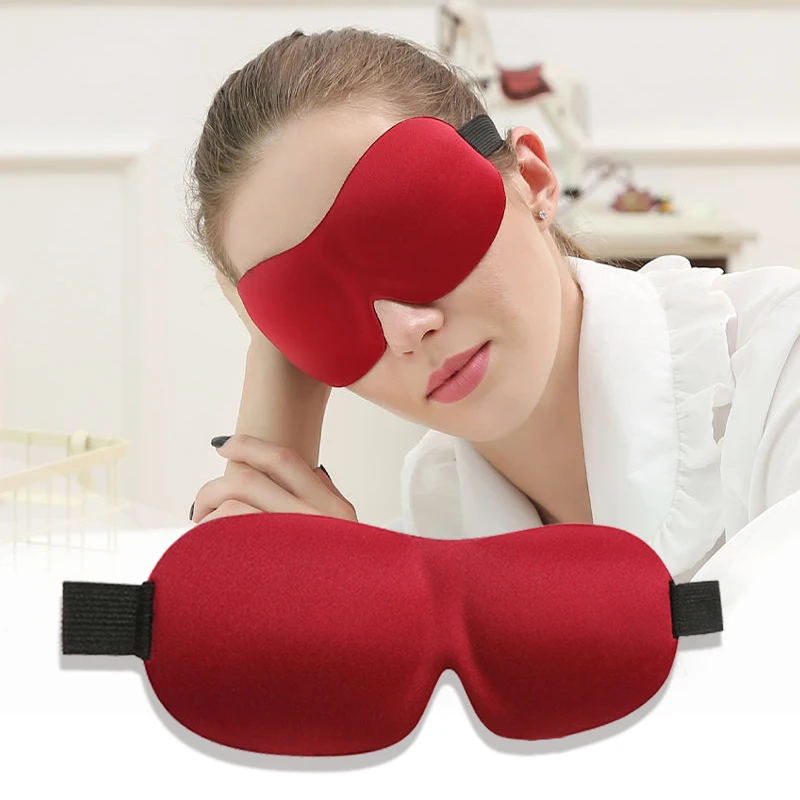 3D Sleep Mask Blindfold Sleeping Aid Eye Mask Soft Memory Foam Face Mask Eyeshade 99% Blockout Light Slaapmasker Eye Cover Patch