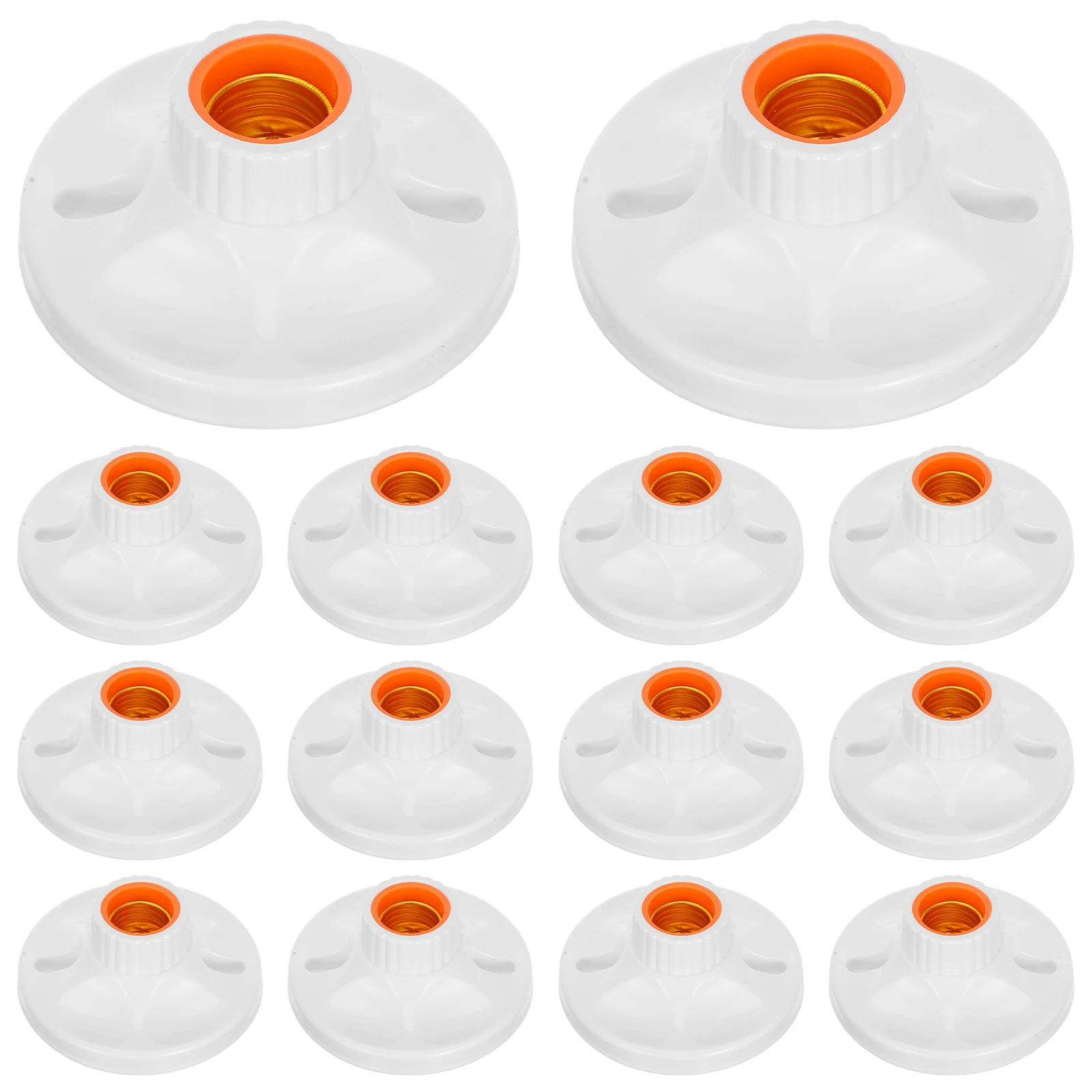 

24 Pcs E27 Screw Lamp Holder Socket 250V Thickened Design Safe Reliable Residential Commercial Lighting Fixtures