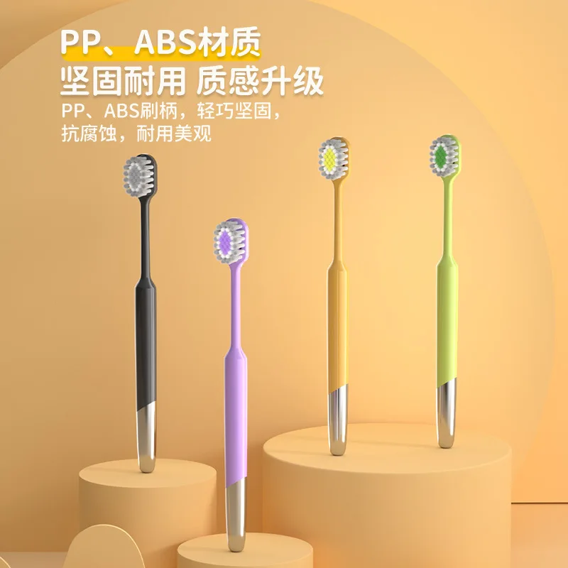 Dopamine Color Matching Wide Toothbrush Soft Bristles Advanced Efficient Tooth Cleaning Soft Bristles Toothbrush for Adults