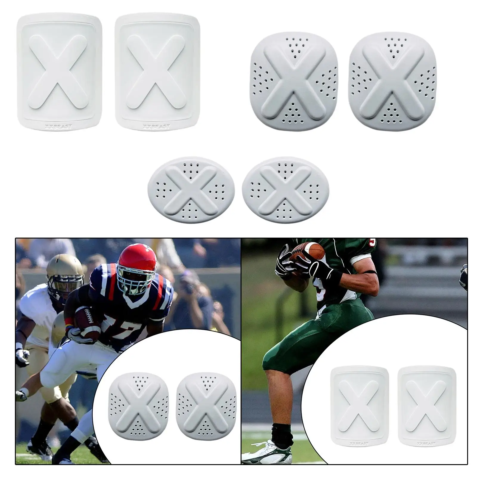 

2Pcs Soccer Leg Guards Compact Sports Gear Shockproof Football Training Protective Gear Protection Leg Pads for Men Women