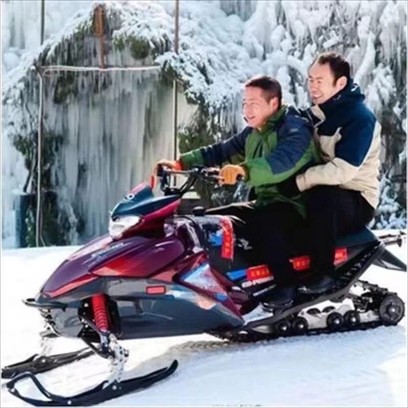 عربة ثلج كهربائية للأطفال بأربع عجلات للرياضات الشتوية، عربة ثلج متنقلة