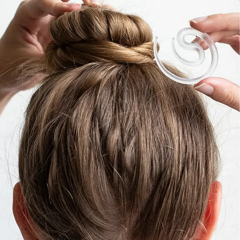 2 pezzi forcina trasparente invisibile ferro per capelli donna bastoncini per capelli senza tracce testa a sfera clip fisse strumento per lo Styling dei capelli accessori per capelli