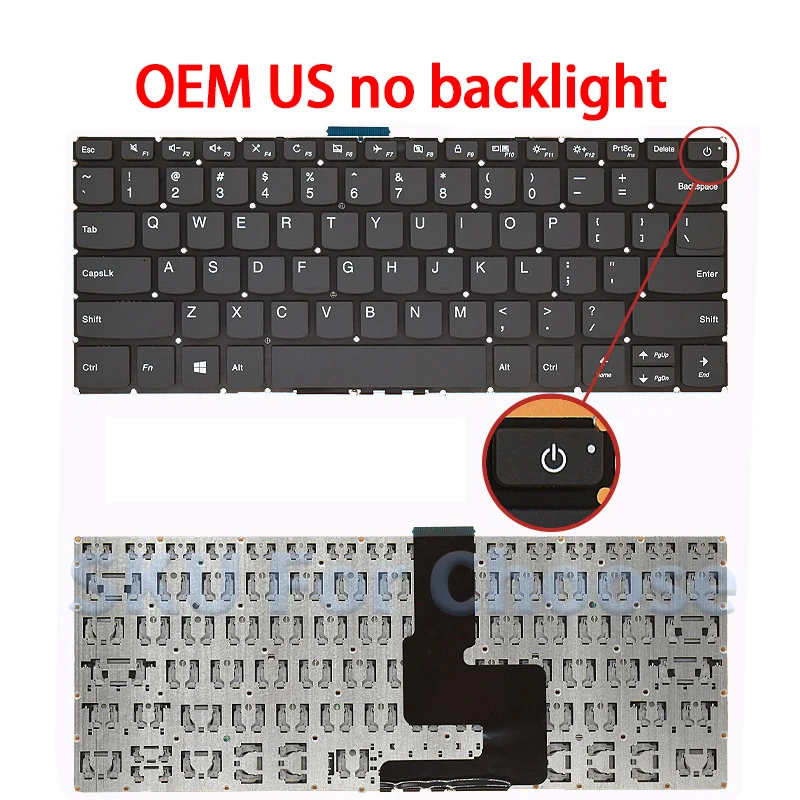 US New Keyboard For Ideapad 320S-14IKB 320S-14IKBR 120S-14IAP 520-14IKB
