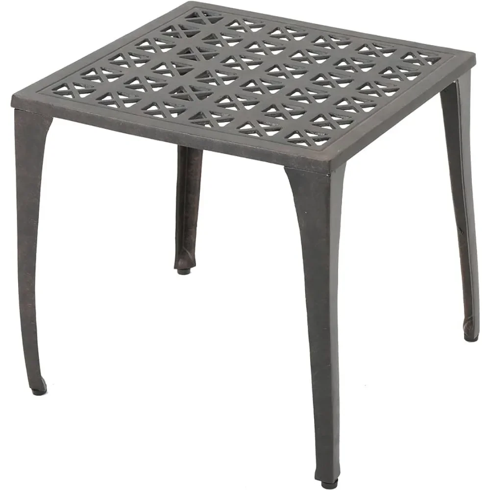 

Christopher Knight Home Kai Outdoor 18" Cast Aluminum Side Table, Bronze Finished，Beautiful Design, Durable, Classic Appearance