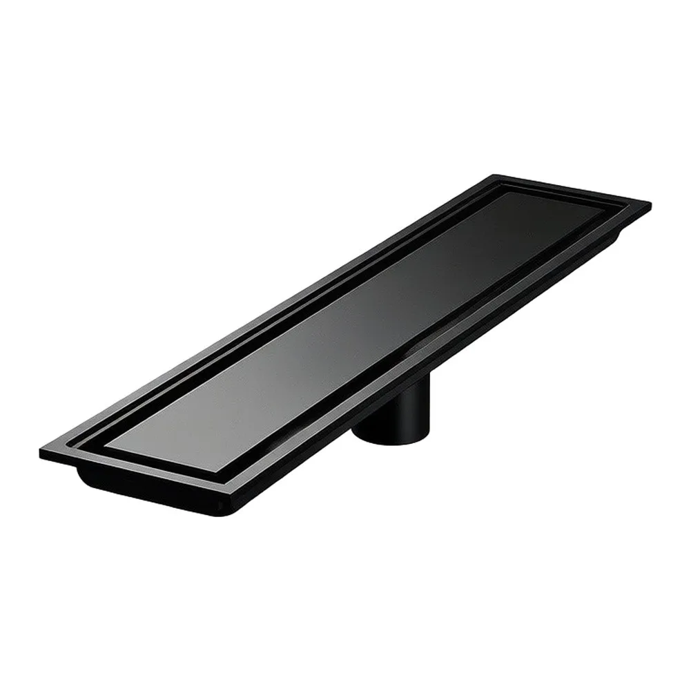 304 Grade Stainless Steel Drain with Matte Black Finish and Precision Engineered Outlet for Optimal Flow Rate and Drainage
