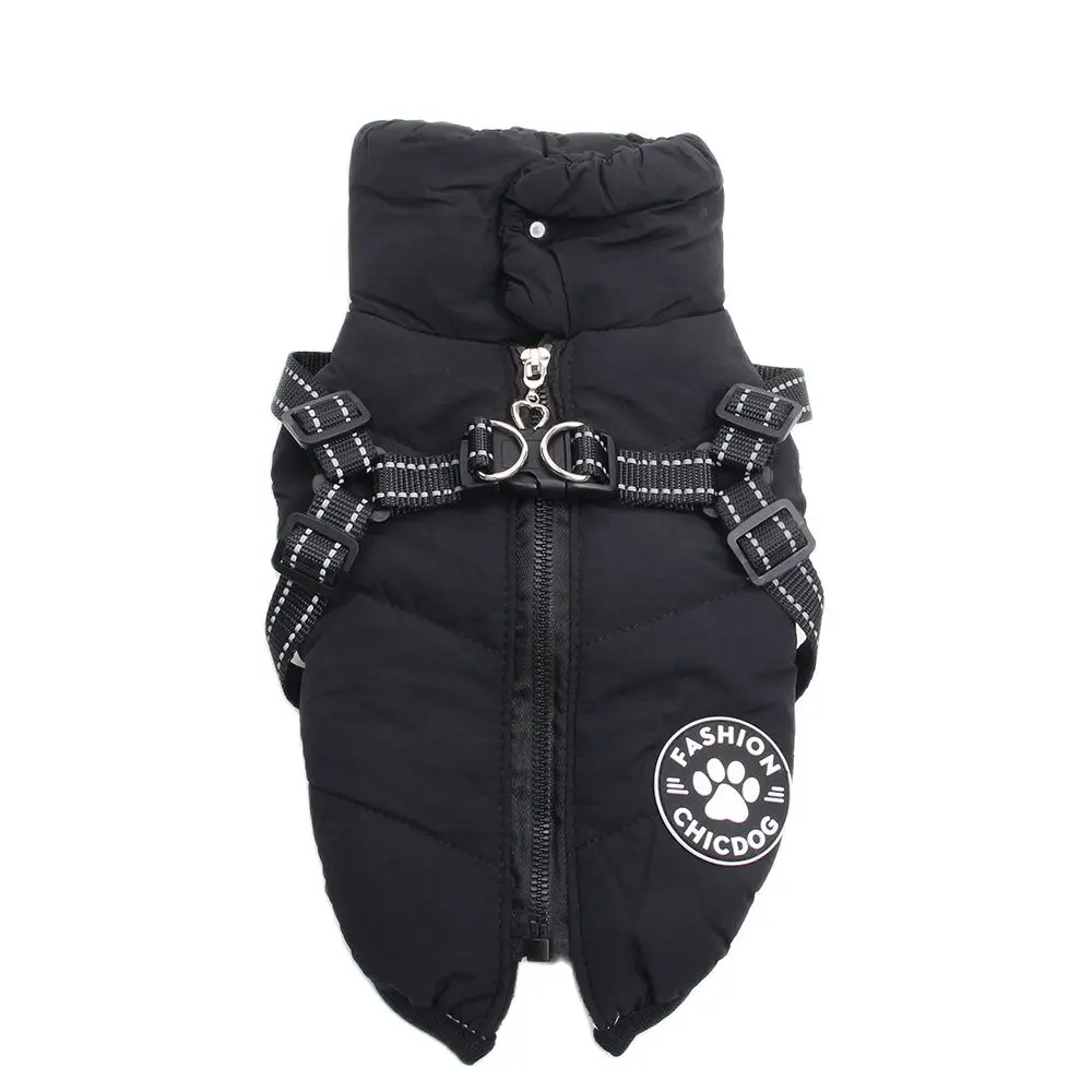 Dogs and Cats Coat Jacket Pet Vest Dog Pet Harness Zipper Design Puppy Warm Hoodies Clothes 4 Colours