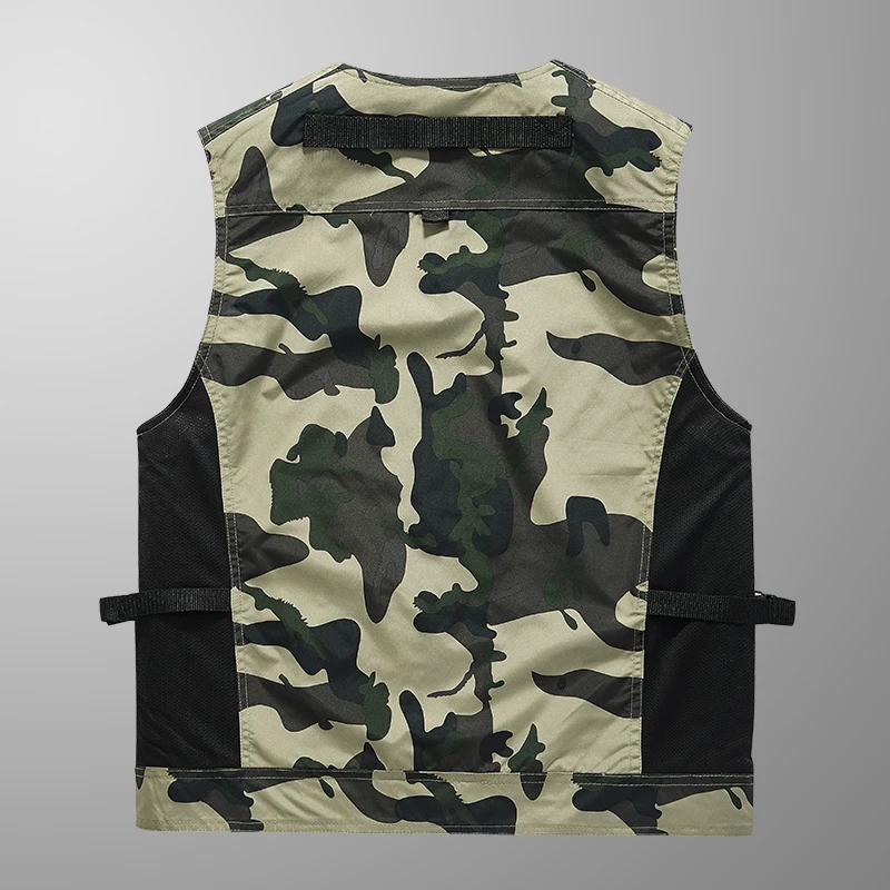 Outdoor Sports Fitness Running Spring and Autumn Windproof Breathable Sleeveless Warm High-quality Casual Camouflage Men's Vest