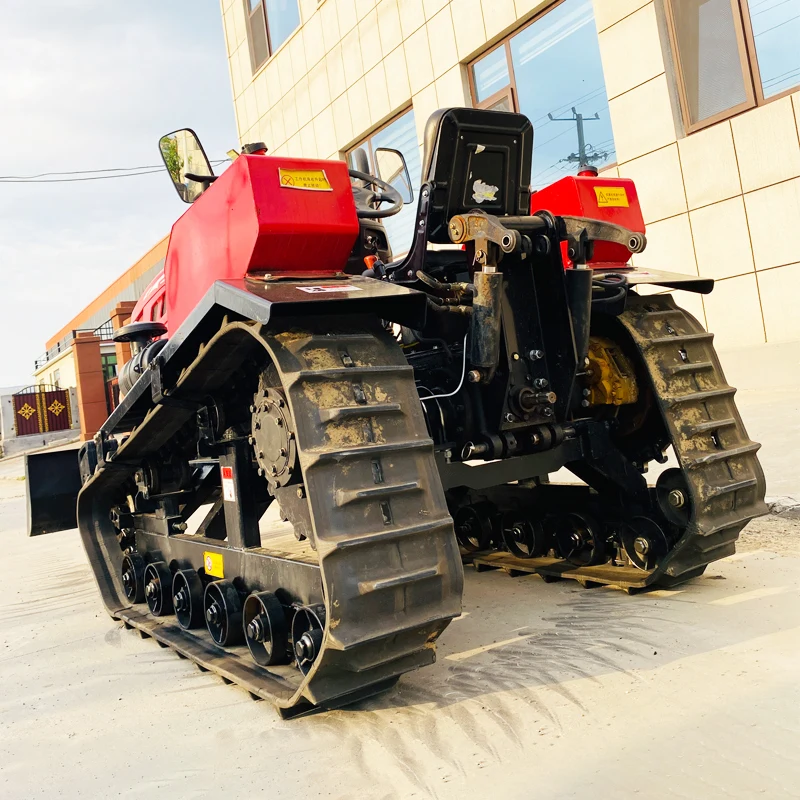 

Многофункциональный мини-культиватор на заказ, гусеничный трактор 60 л.с., модернизированный гусеничный роторный культиватор