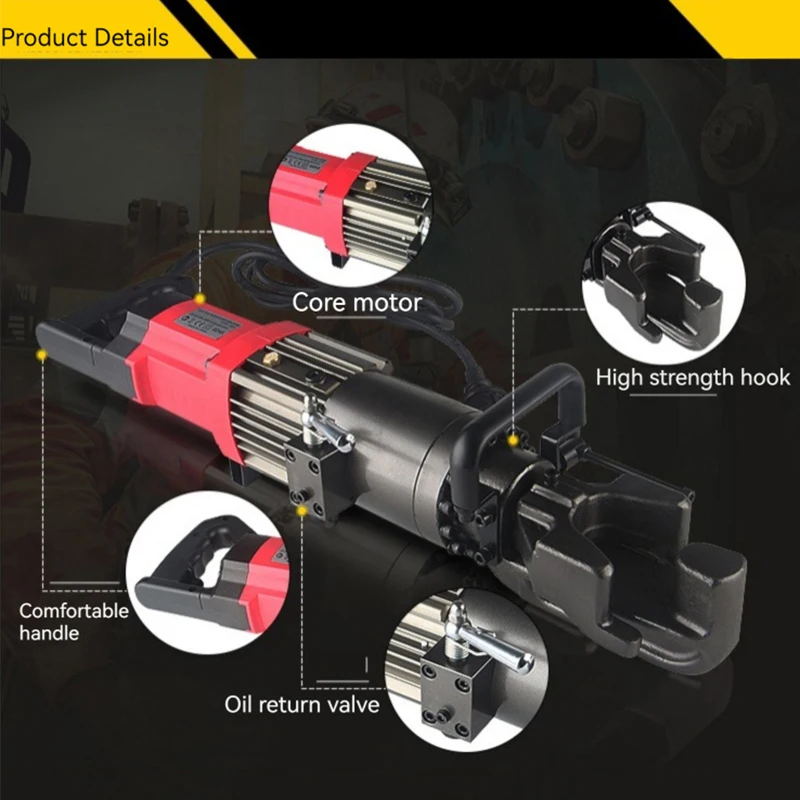 

Портативный станок для гибки и выпрямления стальных прутков 4-22 мм, электрический гидравлический станок для гибки и выпрямления стальных прутков