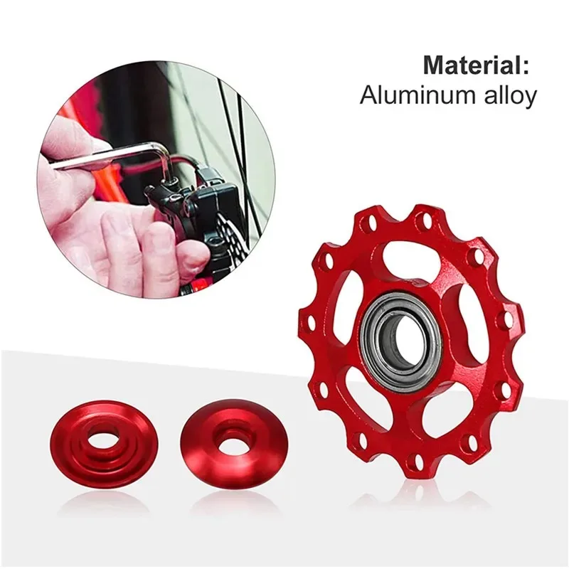 Mountain Bike Multi-color Integrated Rear Derailleur Guide Wheel Aluminum Alloy CNC Transmission 11 Tooth Bicycle Accessories