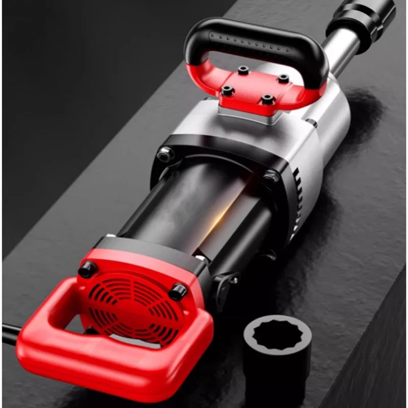 220V electric wrench plug-in high-power impact wrench with high torque heavy-duty electric air cannon industrial grade