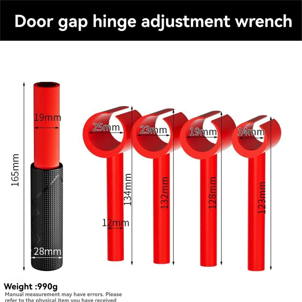 A10R Door Hinge Adjustment Tool 4-in-1 Door Hinge Adjustment Tool,Adjuster Professional Tool for Different Types of Hinges