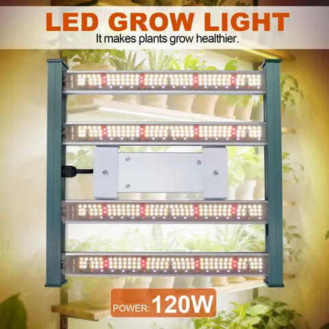 120W Full Spectrum Quantum Board Strip LED Growth Lamp Plant Supplementary Light Imitation Solar Lamp for Cultivation 110-240V