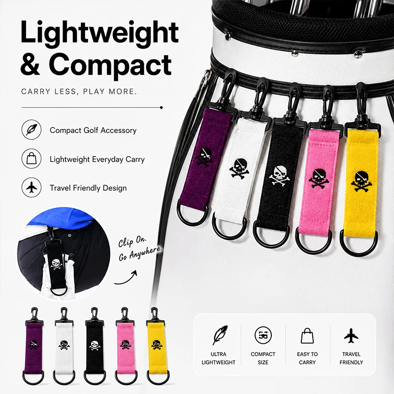 Afbeelding 4: 3PCS Golfhandschoenhouderclip met klittenbandsluiting, lichtgewicht golfhandschoenhouder voor golftas, handdoek en accessoires