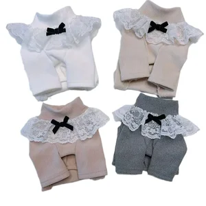 الخريف والشتاء معطف قاعدة عالية الرقبة للكلاب الصغيرة الدانتيل الأليفة ملابس ساقين ملابس صغيرة دمية دب ملابس معطف قاعدة دافئة أفضل 8 ألعاب أفخم الدب الصمغية مبيعا - رقم 7