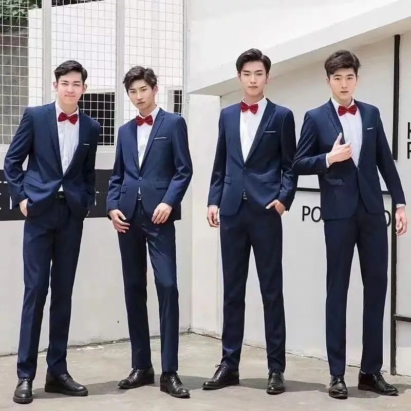 Brother Dress Suit For Groomsmen And Groom Three Piece Men's Vest Shirt Trousers Wedding Outfit