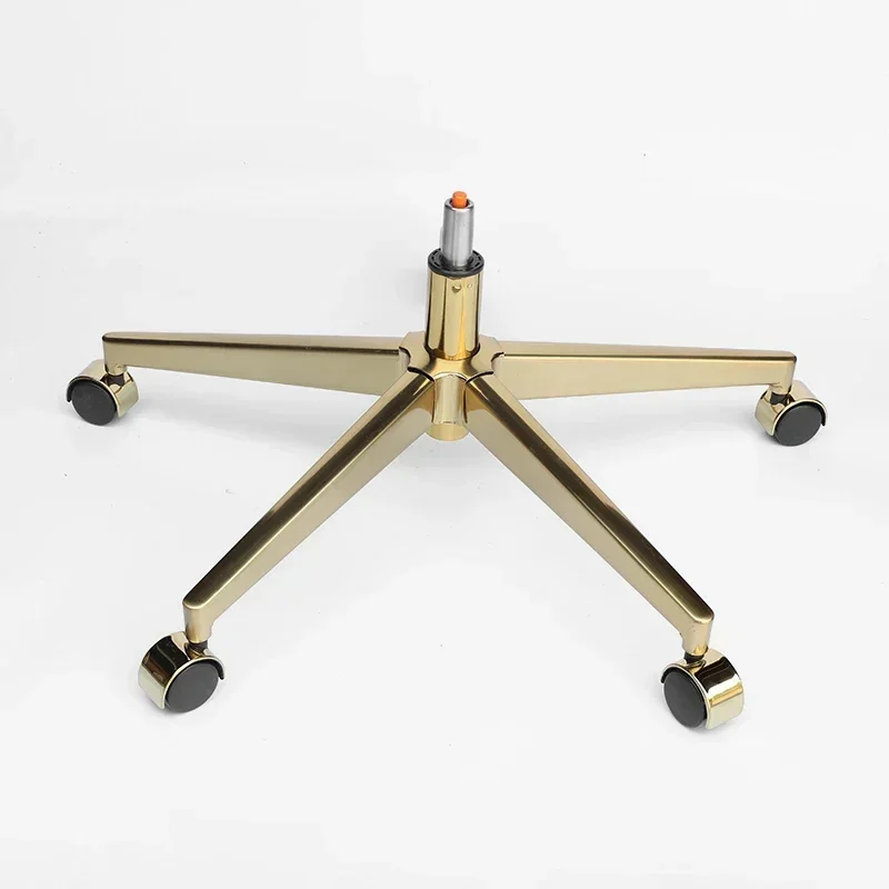 Electroplated Gold Swivel Chair Foot Hotel Furniture Base Computer Chair Five-star Leg Bracket Light Luxury Accessories