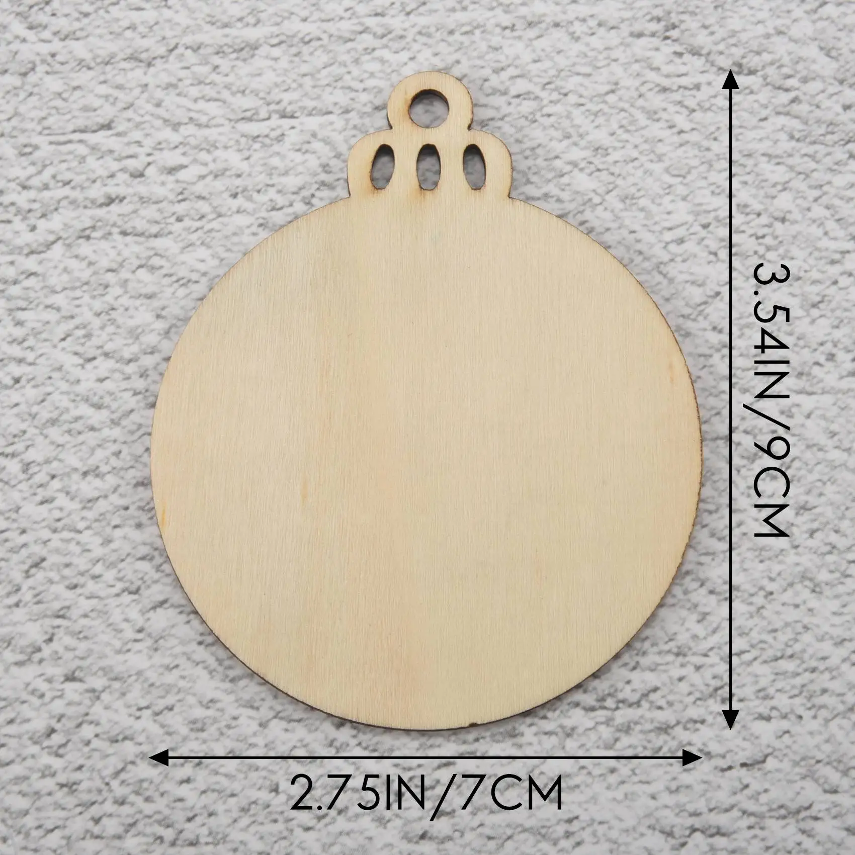 50 قطعة من الحلي الخشبية المستديرة التي تصنعها بنفسك مع 50 قطعة من خيوط الطلاء