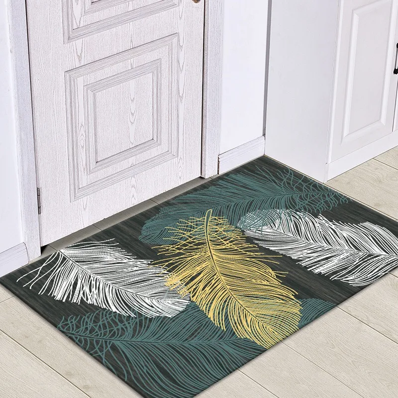 Minimally Designed Nordic Absorbent Bathroom Anti Slip Mat Carpet Entrance and Foyer Foot Mat Bedroom Door Mat Floor Mat Fashion