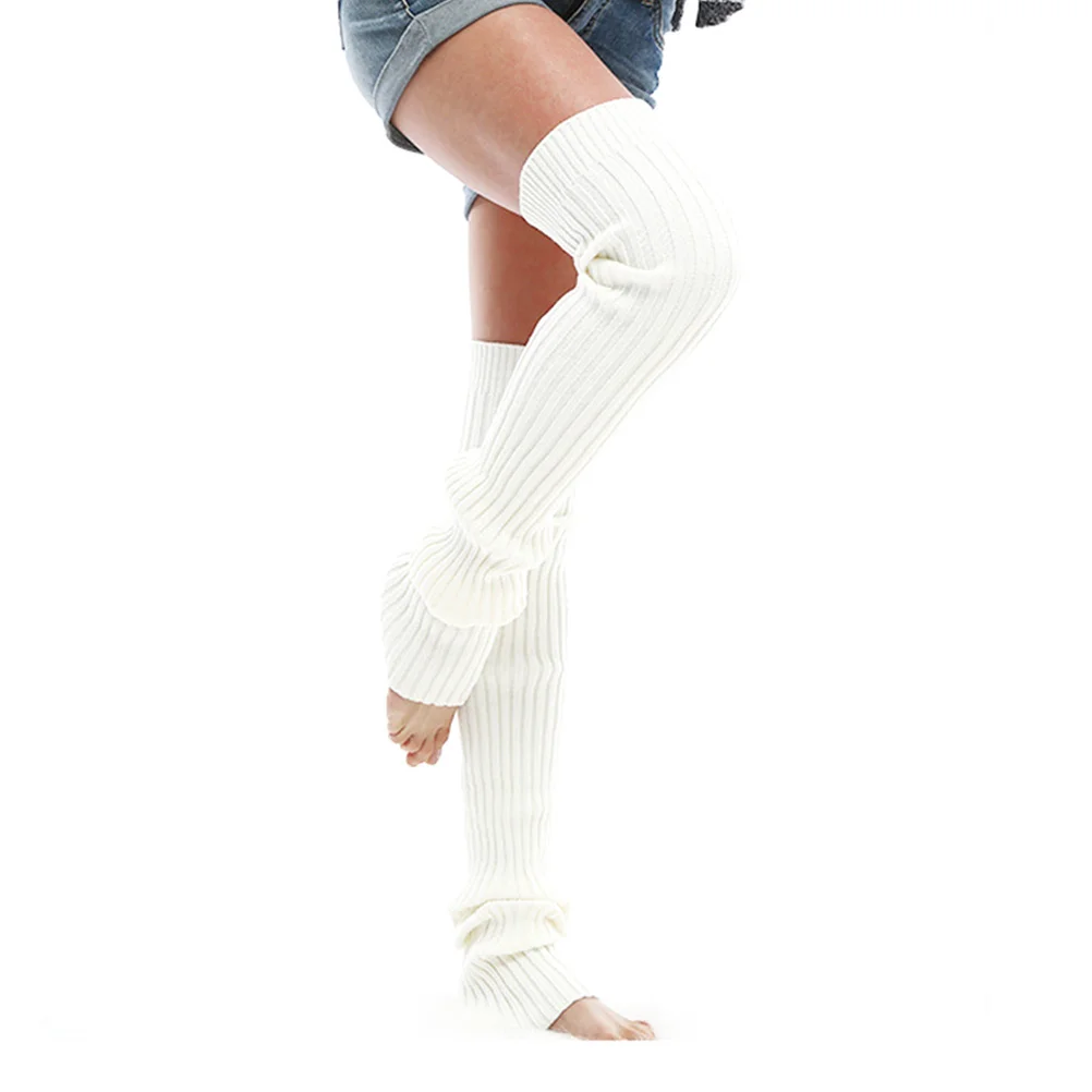 

Warm Leg Warmers Knitted Cuff Socks For Women Dance Yoga Sports Acrylic Fiber Moisture Wicking Resistant Shrinkage