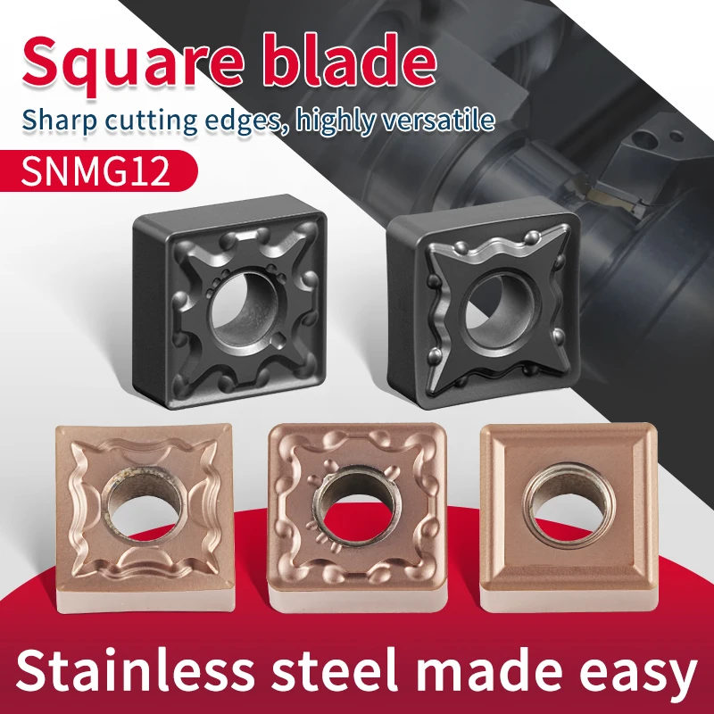 

External Circular Turning CNC Lathe Tool - SNMG MA/HA/MM 120404/08/12 Stainless Steel Special Blades