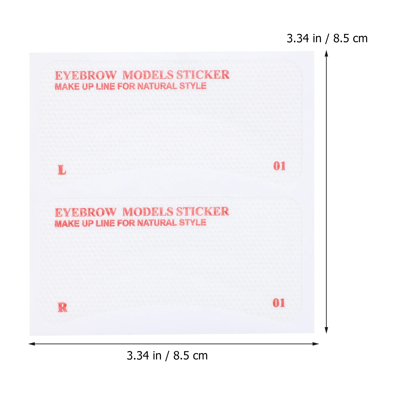 

72 Pcs Disposable Eyebrow Card Shaping Tool Kit Trimmer Template Stencil Non-woven Fabric
