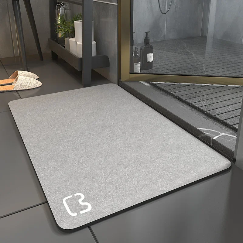 Tech Fabric Drain Rug Quick Dry Non Slip Absorbent Mat for Kitchen Restaurant Bathroom Commercial Multi Use Home Daily Wash Easy