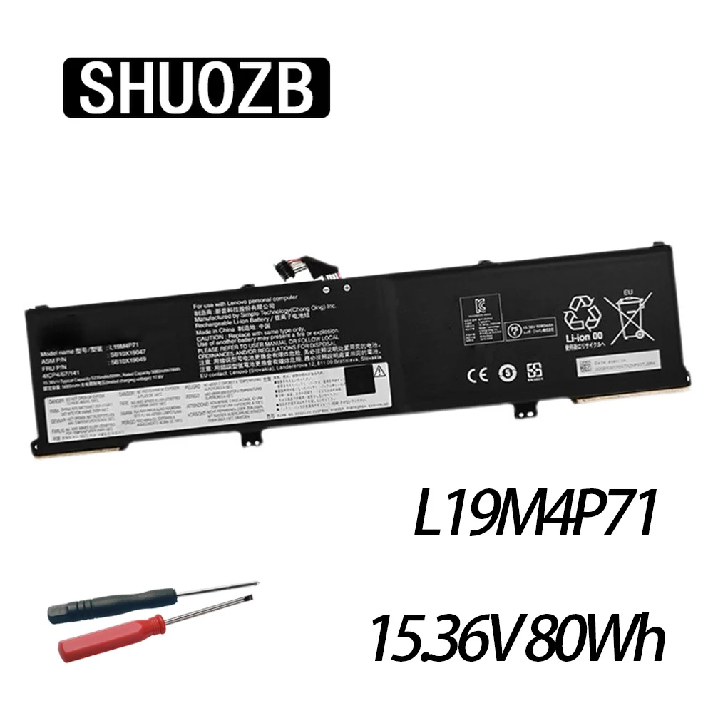 

L19M4P71 Battery For Lenovo ThinkPad P1 Gen 3 Series 20TJS12V00 20TH0000EE 20TH0000MZ SB10X19047 TP00099D L19C4P71 L19L4P71 New