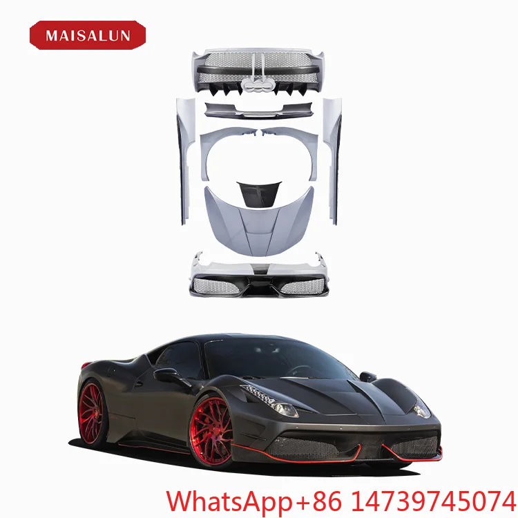 M‑Style Half‑Carbon‑Fiber Conversion Body Kit Front Rear Bumper Side Skirts Hood Exterior Tuning PartsCar Partsold‑to‑new Upgrad