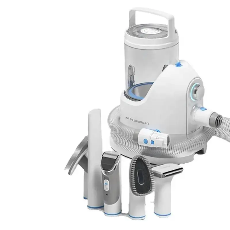 Profesional 5 in 1 Pet Grooming Kit Clipper Vacuum Suction Dog Cat Hair Remove