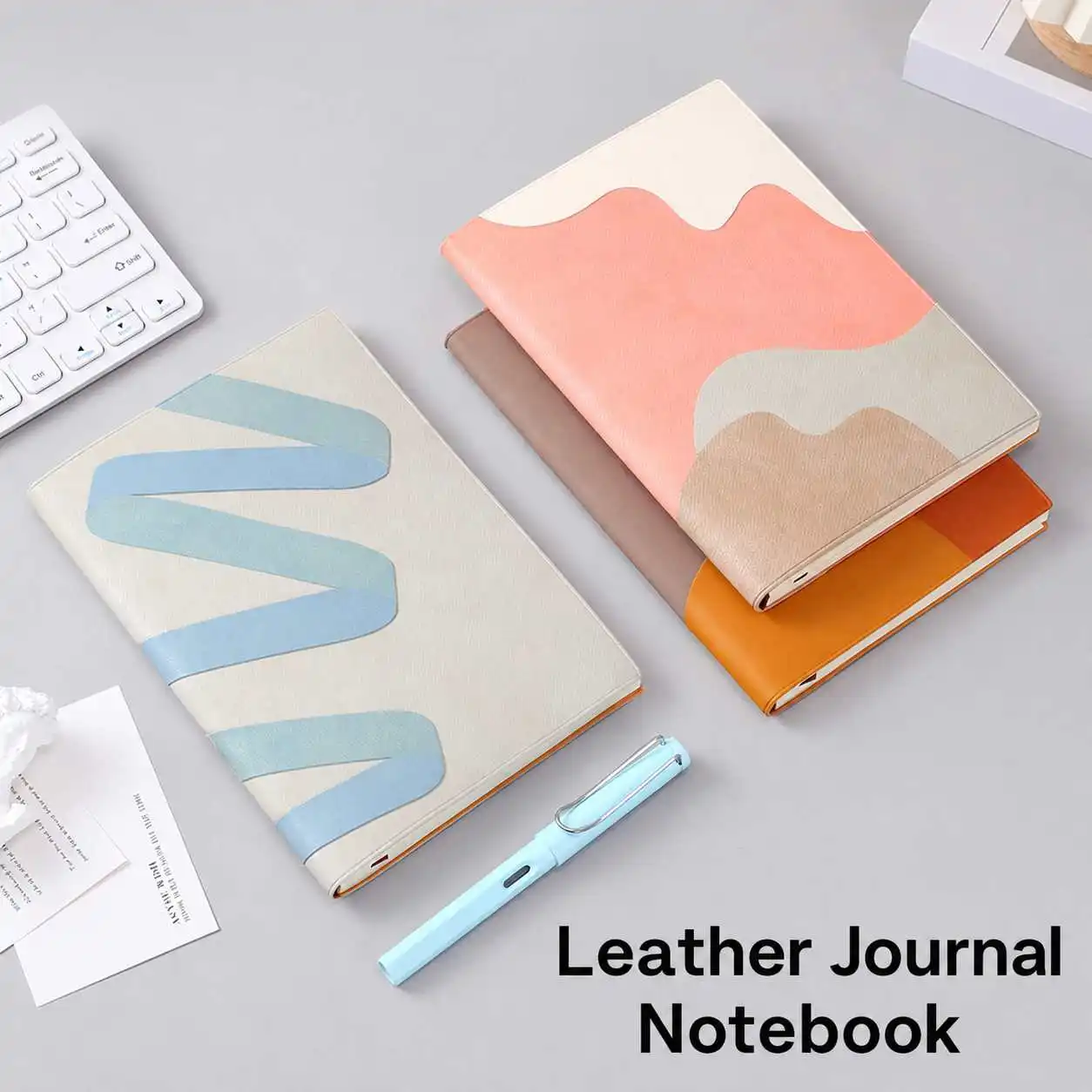 Faux Leather Cover Notebook Creative Office Notebook A5 Notebook Customizable For Business Professionals Daily Study Daily Life
