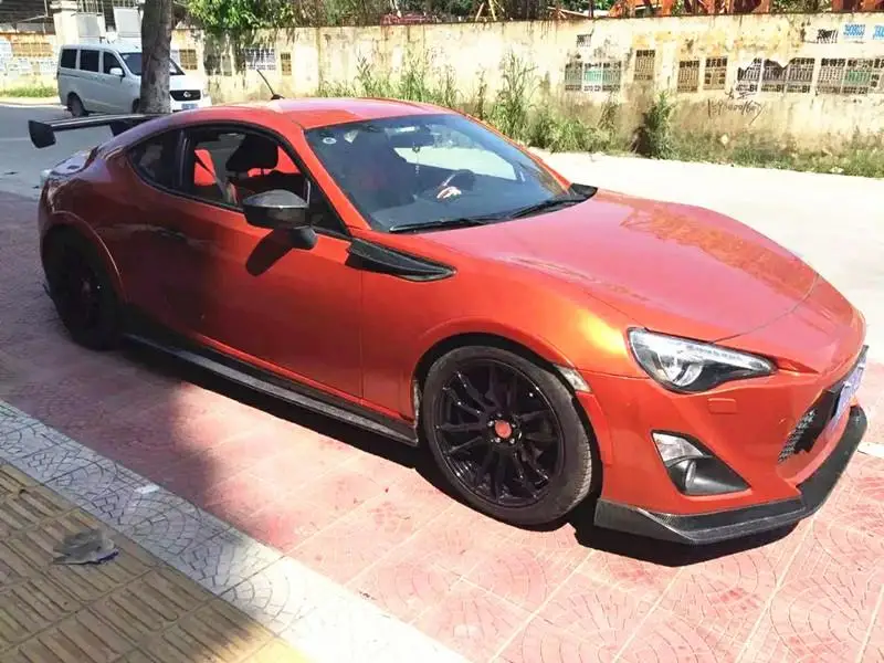 Car Side Skirts Body Kit For Subaru BRZ Toyota FT86 GT86 2013-2020 Body Kit Side Skirts Lip Apron Extension Carbon Fiber