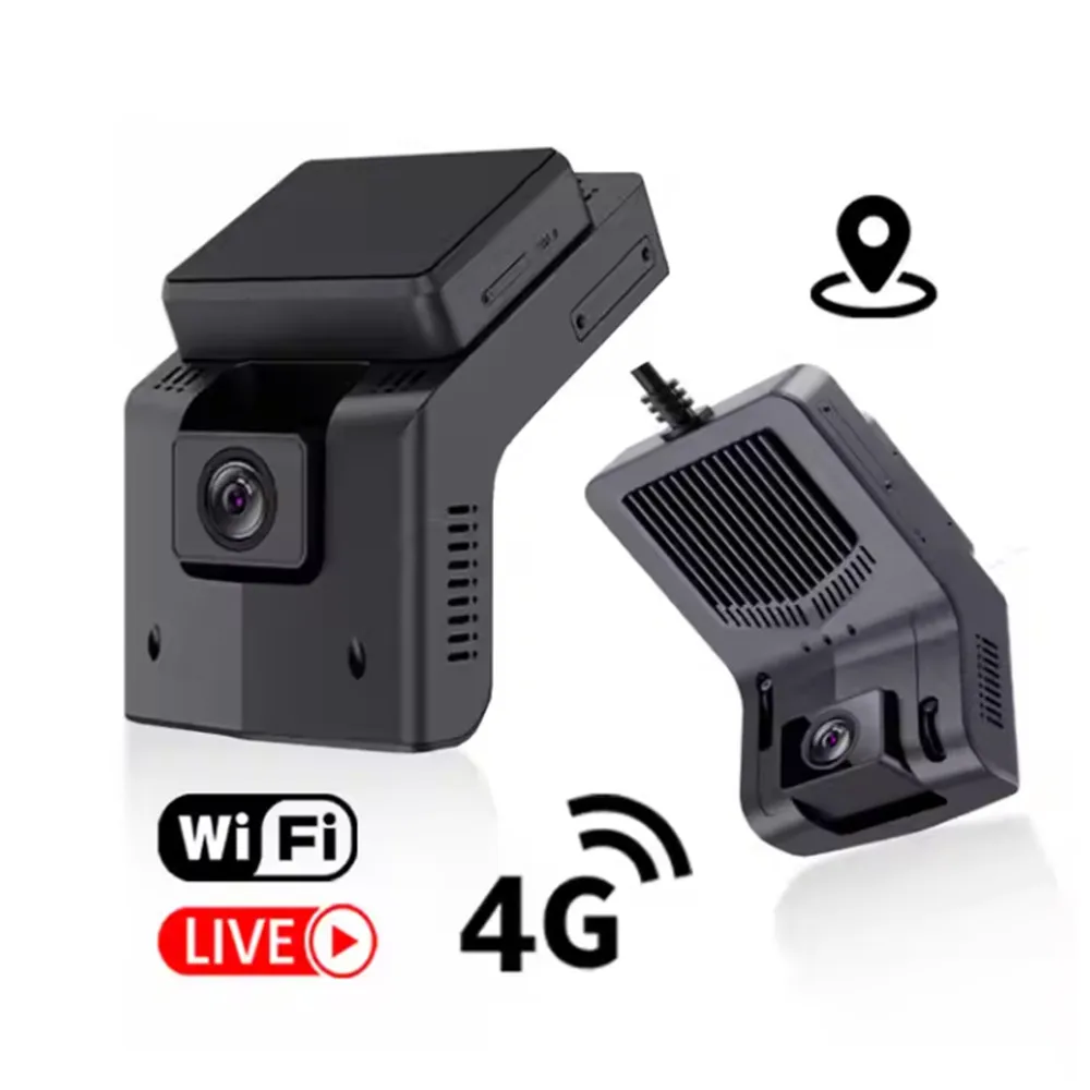 2CH 4G داش كاميرا سيارة صندوق أسود 1080P تسجيل عدسة مزدوجة مع 4G GPS WiFi ADAS DMS