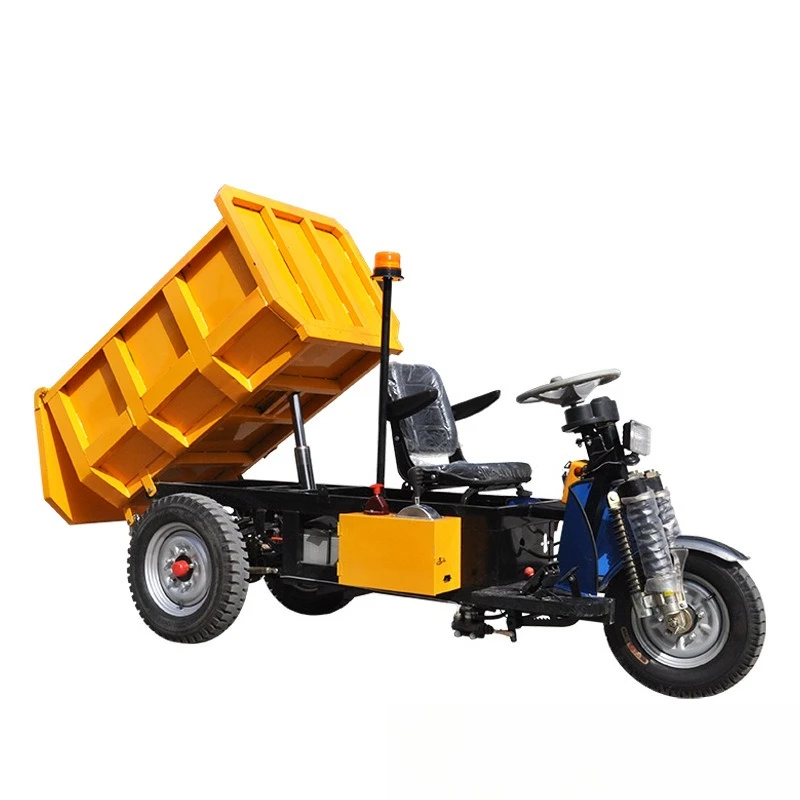 

Heavy-duty electric tricycle, factory engineering pull cargo hydraulic dump electric dump truck