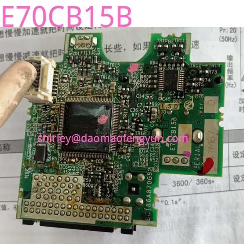 Used E70CB15B Inverter Main Board Control Board CPU Board FR-E7400 Original Disassembly BC186A870G52