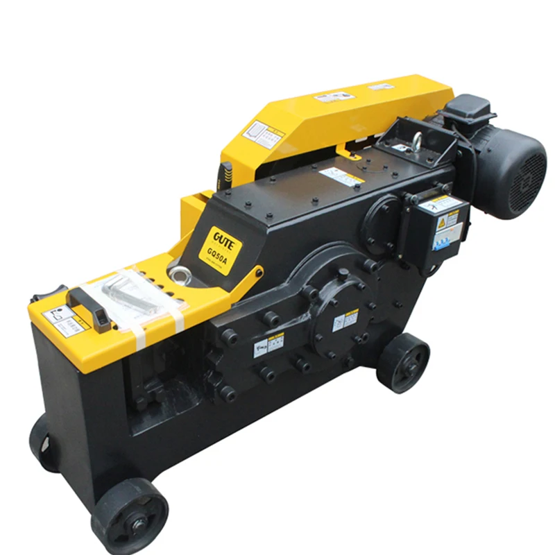 Automatic Rebar Cutting Machine GQ50A Stainless Steel Bar Cutter 380V/220VAC for Iron Wire Manual round Deformed Bar