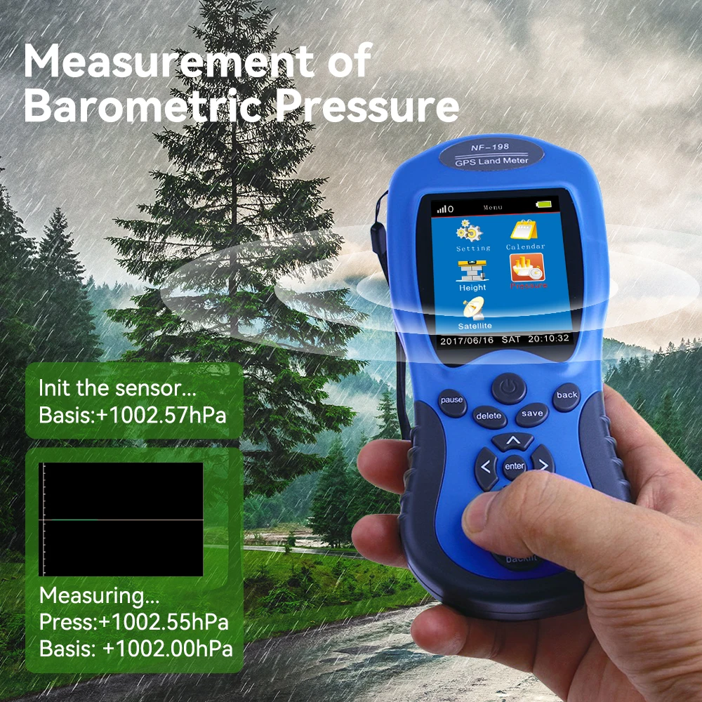 Imagem -04 - Noyafa-gps Land Meter com Display Lcd Land Survey Equipment Land Mapping Machine Distância Area Measurement Tool Nf198