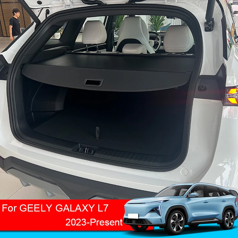 

For GEELY GALAXY L7 2023-2025 Car Rear Trunk Curtain Cover Canvas Rear Rack Partition Shelter Storage Internal Accessories