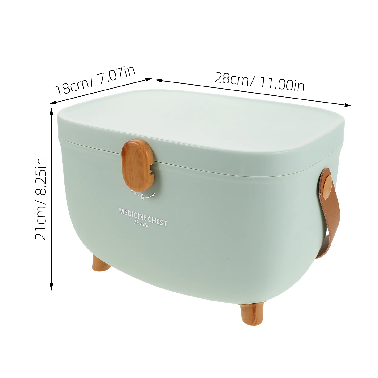 Large Capacity Medicine Storage Box Multi-Layer Medical Organizer Portable Medicine Box with Removable Tray Household Use