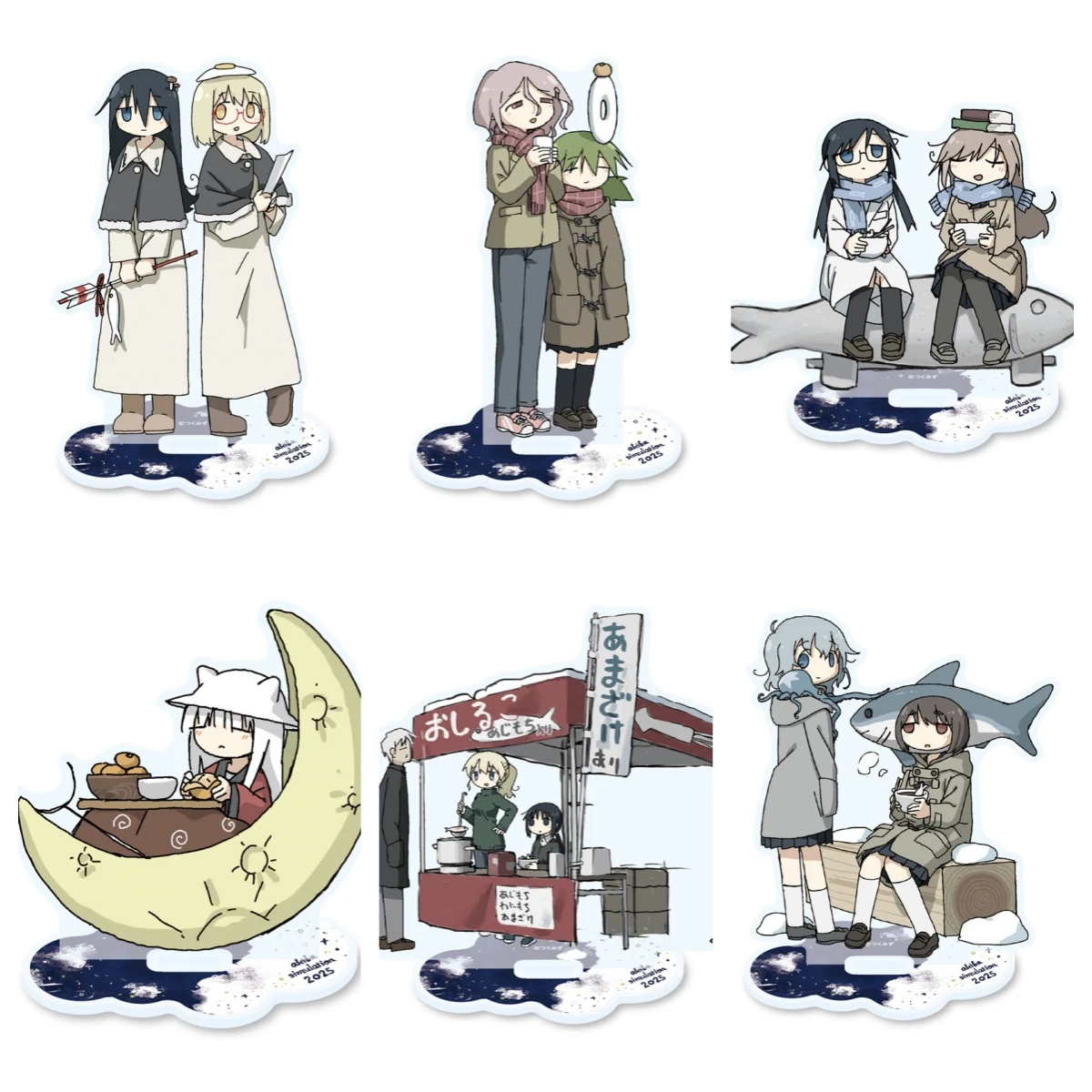 Figura de Cosplay Acrílica de Anime Girls' Last Tour, Modelo de Pie, Placa Decorativa de Escritorio, Accesorios de Regalo para Amigos y Fans