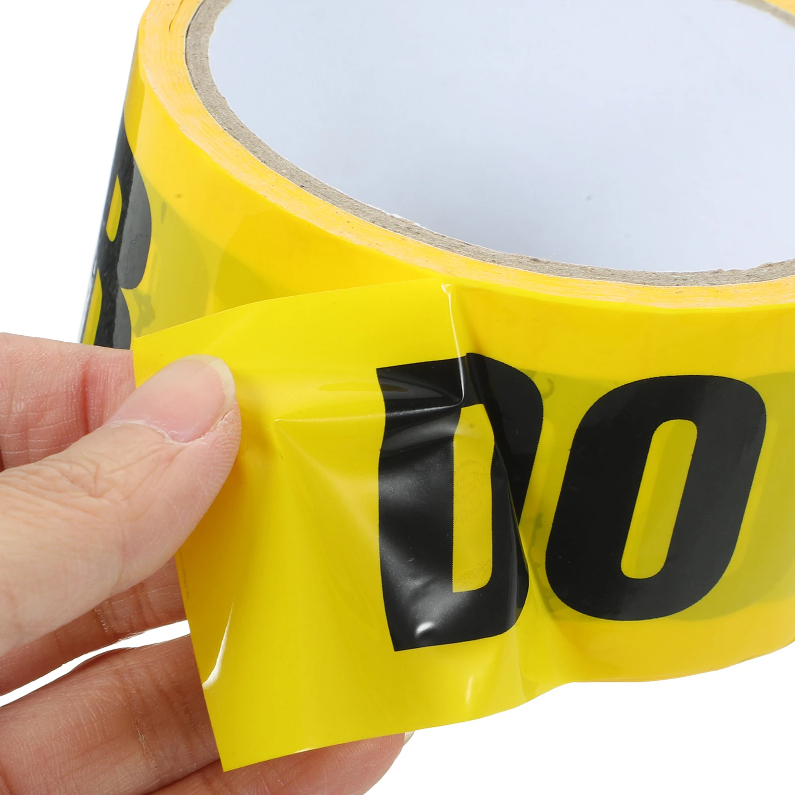 

Yellow Black Warning Tape 50M Heavy Duty Safety Marking Sticker for Road Construction Barrier Traffic Sign
