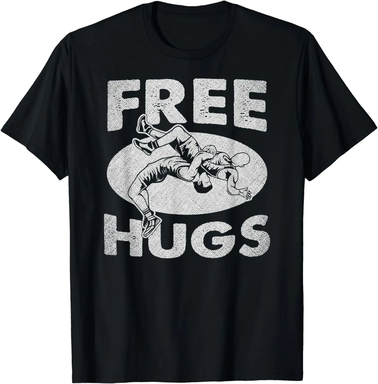 Wrestling Shirts - Funny Free Hugs Wrestling T-Shirt