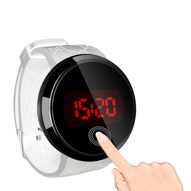 Reloj electrónico de silicona para niños, pantalla táctil LED, resistente al agua, regalo de vacaciones, nuevo