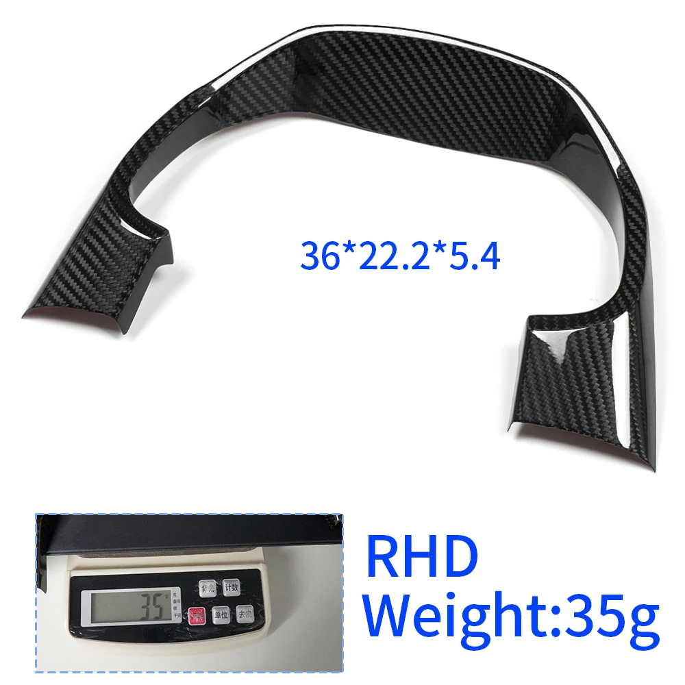 RHD Dry Carbon Fiber For Lexus LC500 500h 2018-2025 Car Interior Front Instrument Speedometer Cluster Panel Overlay Accessories