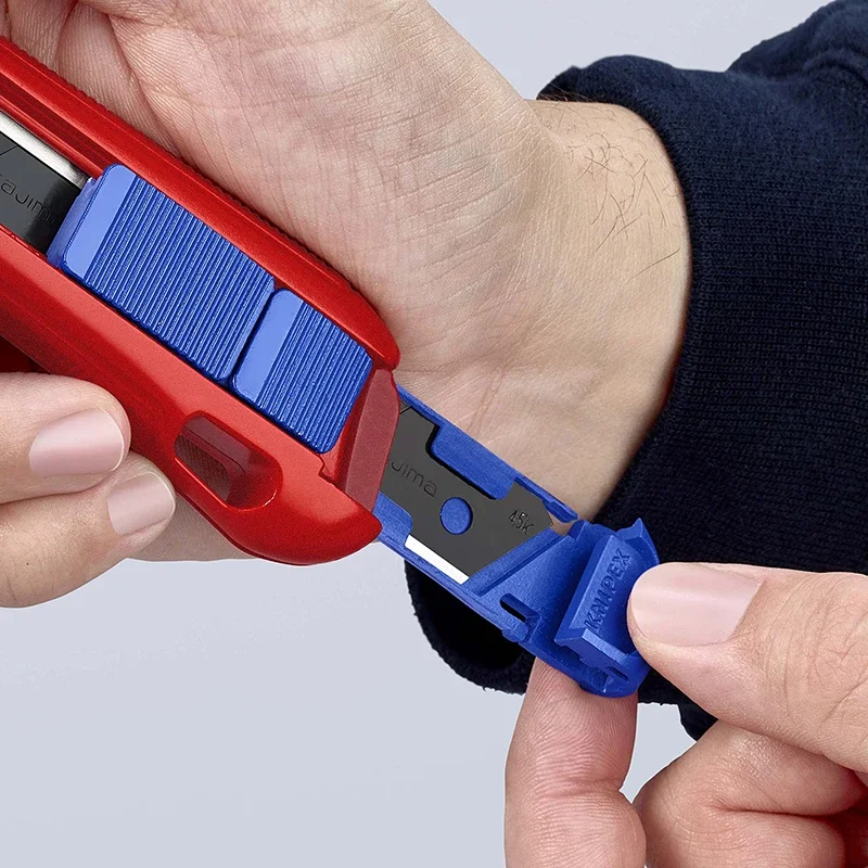 KNIPEX 90 10 165 BK CutiX Universal Knife Suit for Cutting Wallpaper etc Utility Knifves CutiX Universal Knife