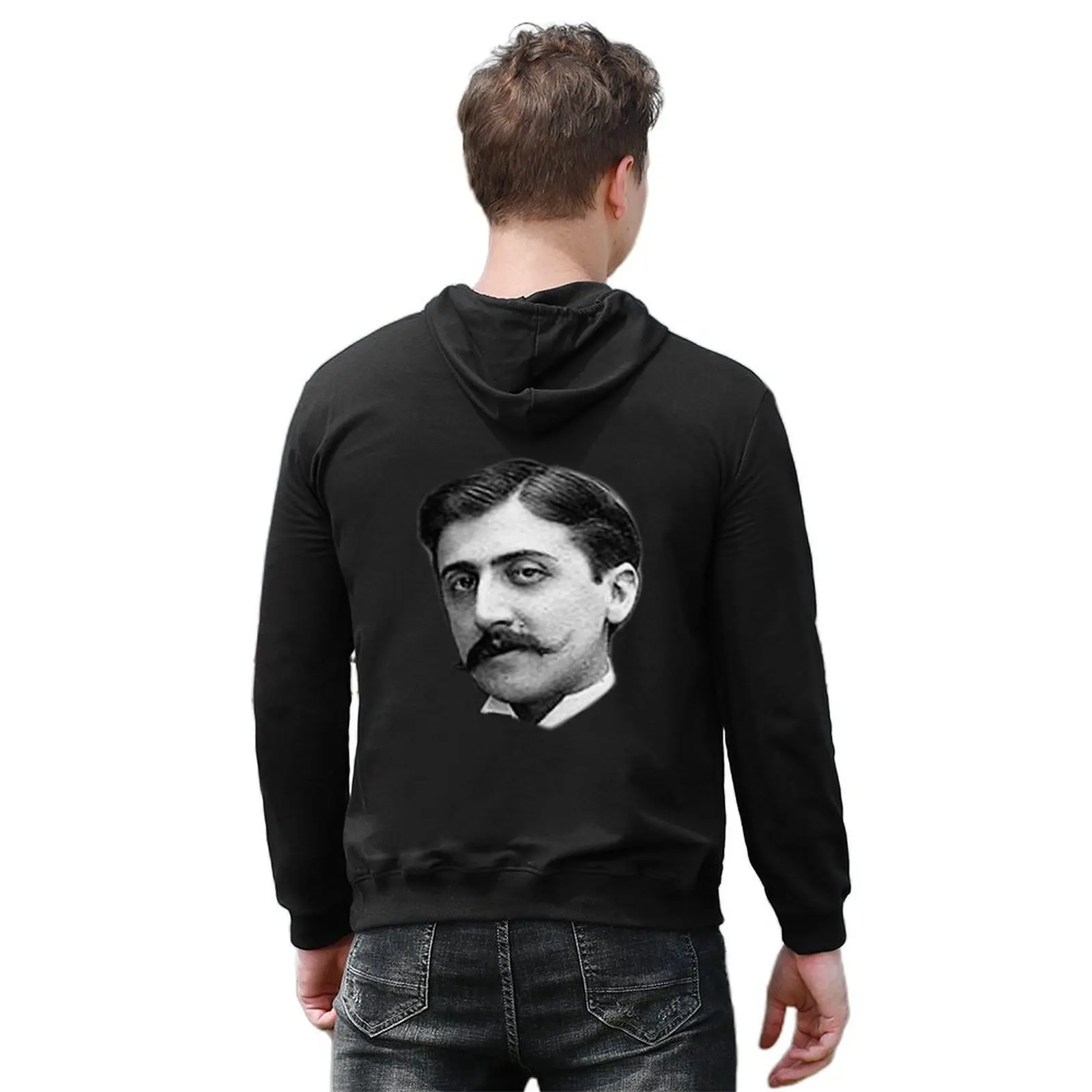 Proust толстовка с капюшоном, корейская одежда, модная мужская одежда в стиле аниме, осенняя одежда, толстовка с капюшоном для мужчин