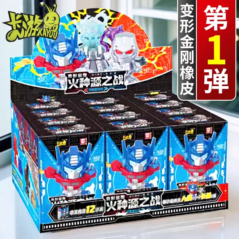 New Kayou Transformers Blind Box Spark War Optimus Prime Mini Rubber Doll Megatron Toys Zabawki dla dzieci Rarity Zabawki prezentowe dla dzieci