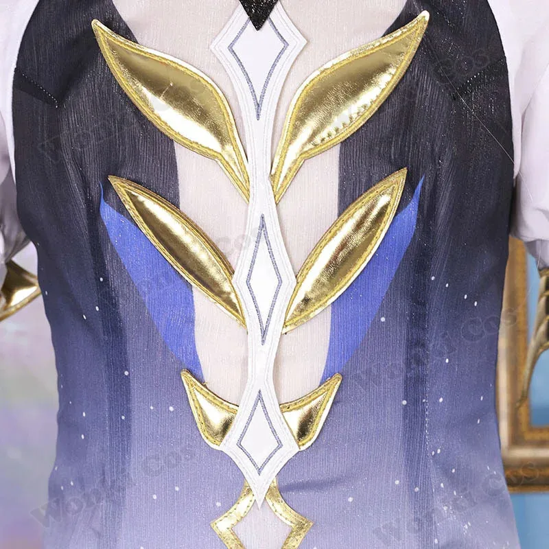 Furina Cosplay Costume Wig Hair Hydro Archon Focalors Fontaine God Suits Cosplay Dress Full Set Sexy Costumes