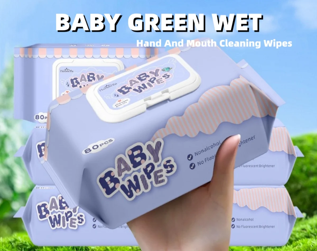 lencos-umedecidos-baby-green-80-unidades-de-alta-capacidade-com-tampa-embossada-para-limpeza-de-maos-e-boca
